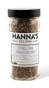 Hanna's Italian Seasoning, Premium Quality, Herb Blend, 4 fl oz glass Jar