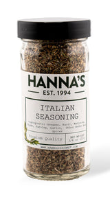 Hanna's Italian Seasoning, Premium Quality, Herb Blend, 4 fl oz glass Jar
