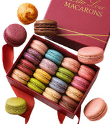 Leilalove Macarons - Mademoiselle de Paris Collections of 15 gourmet macarons Gift box varies in color - cookies are individually packaged for the