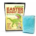 Easter Bunny Rex Cotton Candy - Funny T-Rex Easter Basket Idea for Boys and Girls Blue Gluten-Free Made in the USA Gears Out