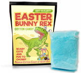Easter Bunny Rex Cotton Candy - Funny T-Rex Easter Basket Idea for Boys and Girls Blue Gluten-Free Made in the USA Gears Out