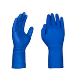 AMMEX GLOVEPLUS HD Medical Blue Latex Gloves, Box of 50, 13 mil, Size XLarge, Powder Free, Textured, Disposable, Non-Sterile, GPLHD88100-BX, Extra