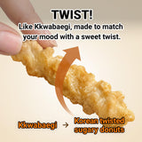 Nongshim Honey Twist Snack, Sweet Crispy Korean Snack, Acacia Honey, Twisted Crinkle Shape, Crunchy Kids Snacks, Big Size Resealable Bag, 10.05 oz (1