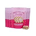 Brooklyn Brittle Lemon Cranberry Italian Cookie Brittle - Light, Crunchy & Refreshing Gourmet Snack - Sweet & Tart Baked Treats - Perfect for Tea