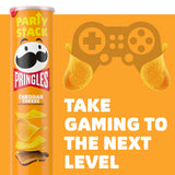 Pringles Potato Crisps Chips, Lunch Snacks, On-The-Go Snacks, Party Stack, Cheddar Cheese, 7.1oz Can (1 Can)