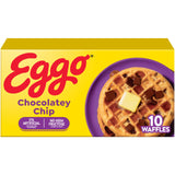 Eggo Chocolatey Chip Waffles, Breakfast Food, Frozen Breakfast, 10 Waffles (Frozen)
