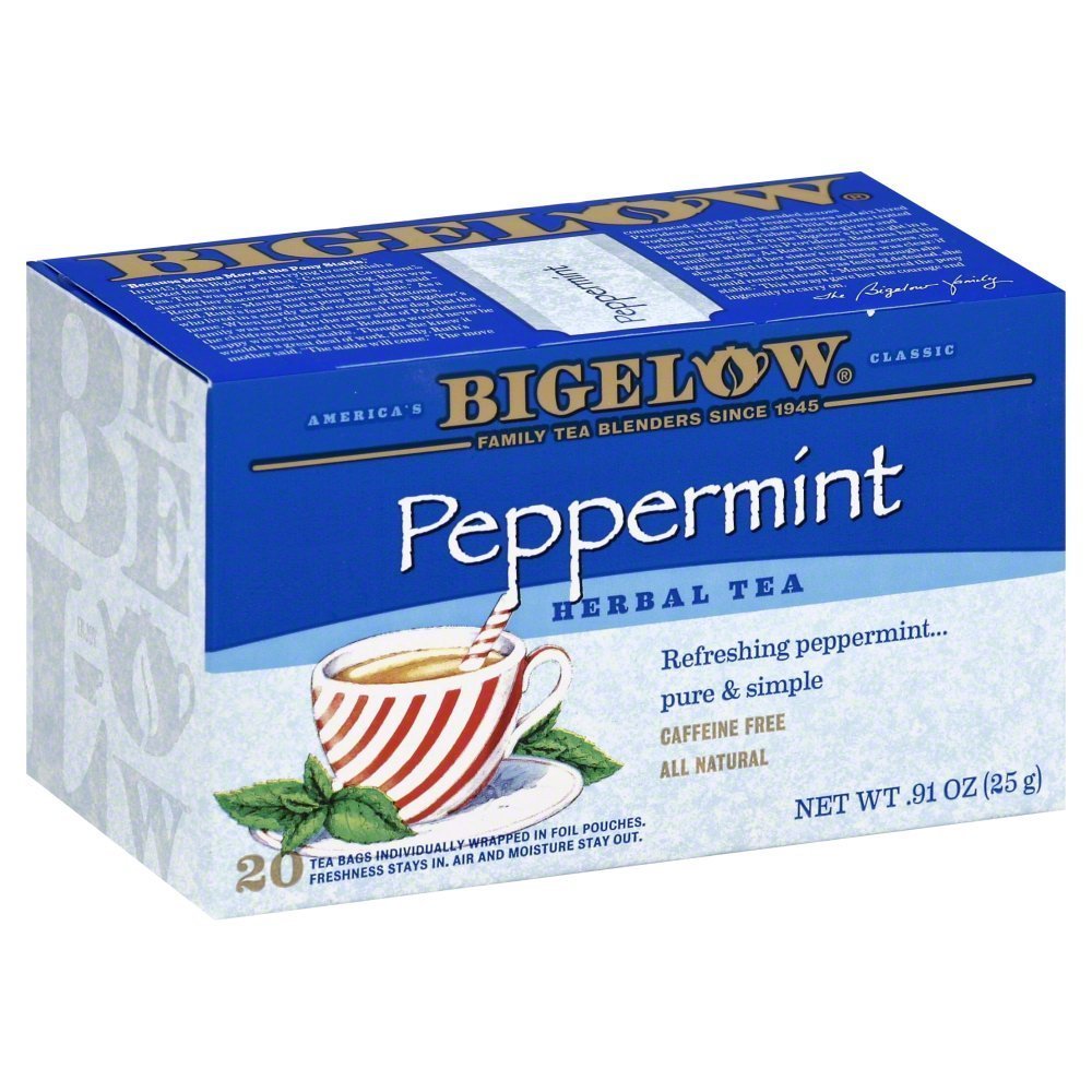 Bigelow Peppermint Herbal Tea 0.91 OZ(Pack of 12)