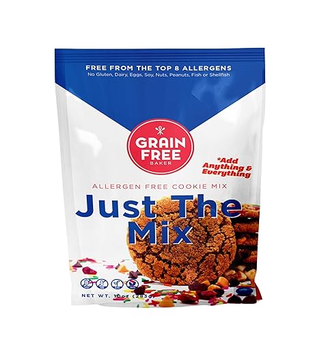 The Grain Free Baker - Allergen-Free Cookie Mix, Gluten-Free, Dairy-Free, Soy-Free, Nut-Free, Easy to Use, Add Anything You Like (oz, naturaly sweet)