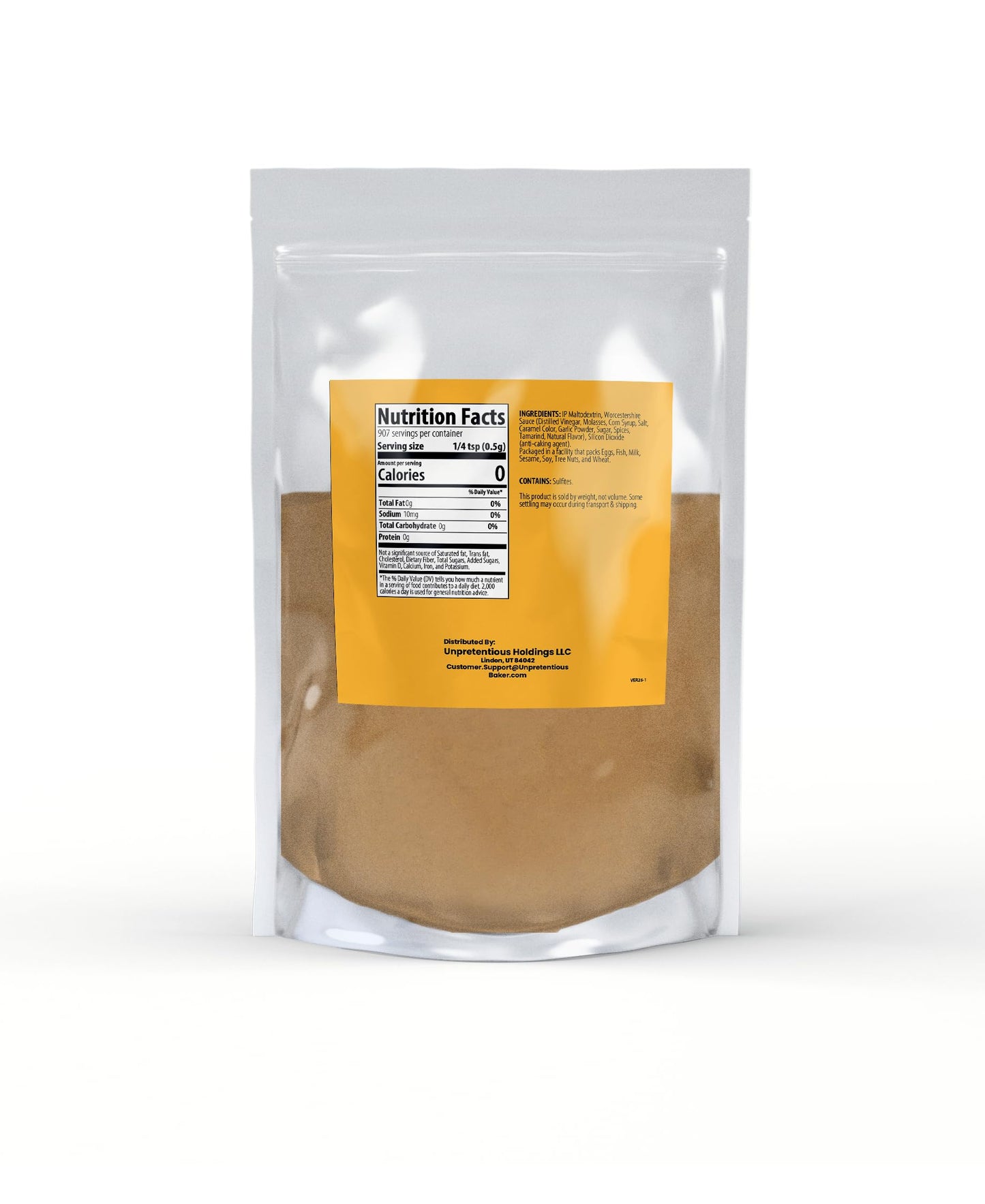Unpretentious Worcestershire Sauce Powder, 1lb, Marinades, Umami Flavor, Bloody Mary Ingredient