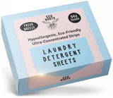 Eco Roots Laundry Detergent Sheets - 64 Loads Eco-Friendly Fresh Breeze Laundry Sheets, Travel Size, Biodegradable & Hypoallergenic - Zero-Waste