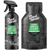 DadMode Everyday Surface Cleaner, Value Pack, 16oz Bottle + 13.5oz Refill, Cleans Home, Kitchen, Garage, Plant-Based Formula, Sandalwood & Suede