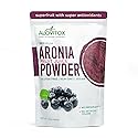 Alovitox Aronia Berry Powder | Antioxidant-Dense Juice Superfood with Dietary Fiber, Vitamins, Calcium, Iron, Boosts Immune System & Reduces Blood