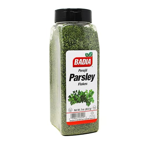 Badia Parsley Flakes, 3 oz - Fresh Aromatic Herb for Cooking, Garnishing & Seasoning