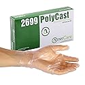 AmerCare Polycast Textured Powder Free Gloves, Small, Case of 1000
