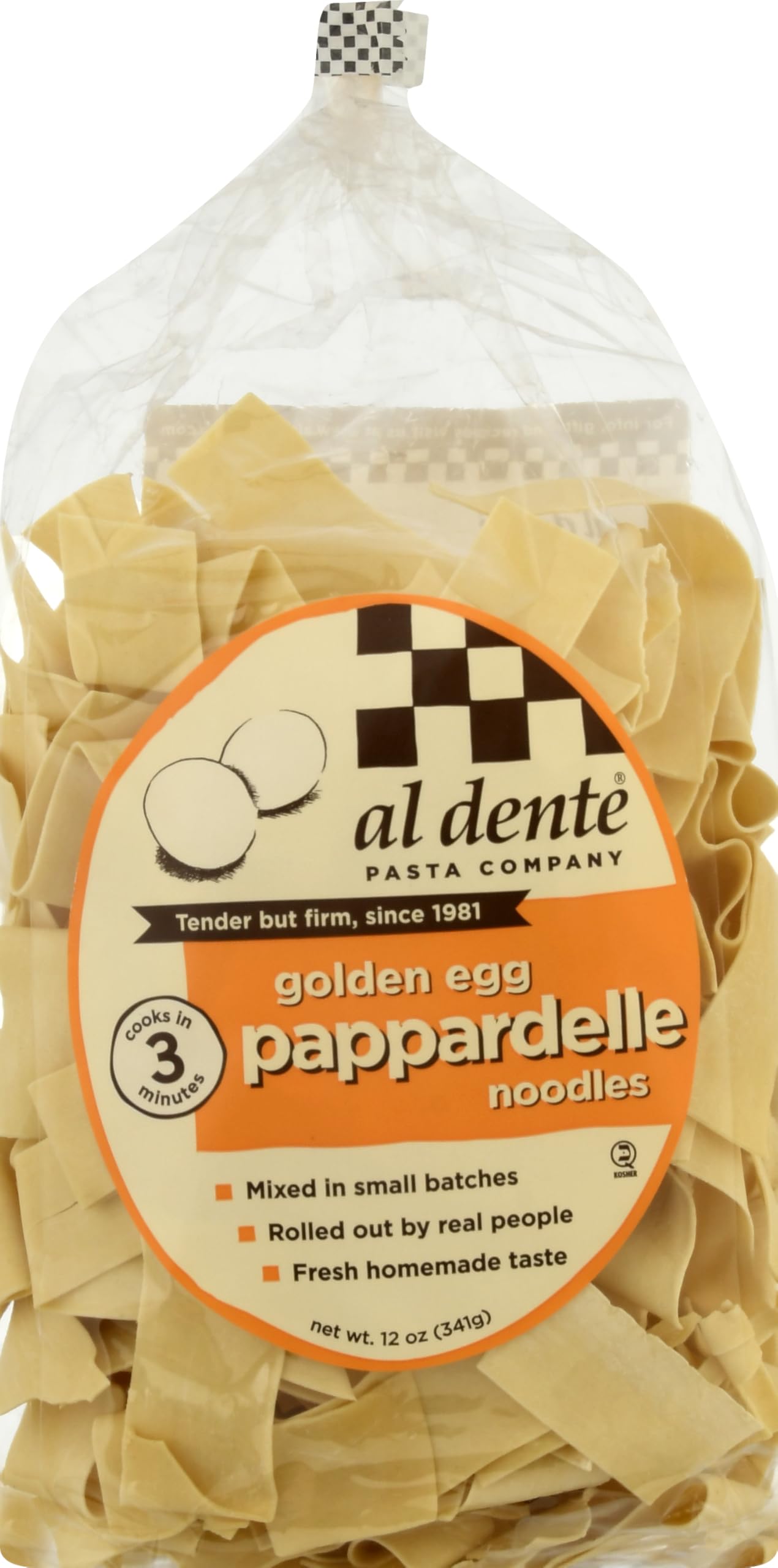 Al Dente, Specialty Pasta Egg Pappardelle, 12 Ounce