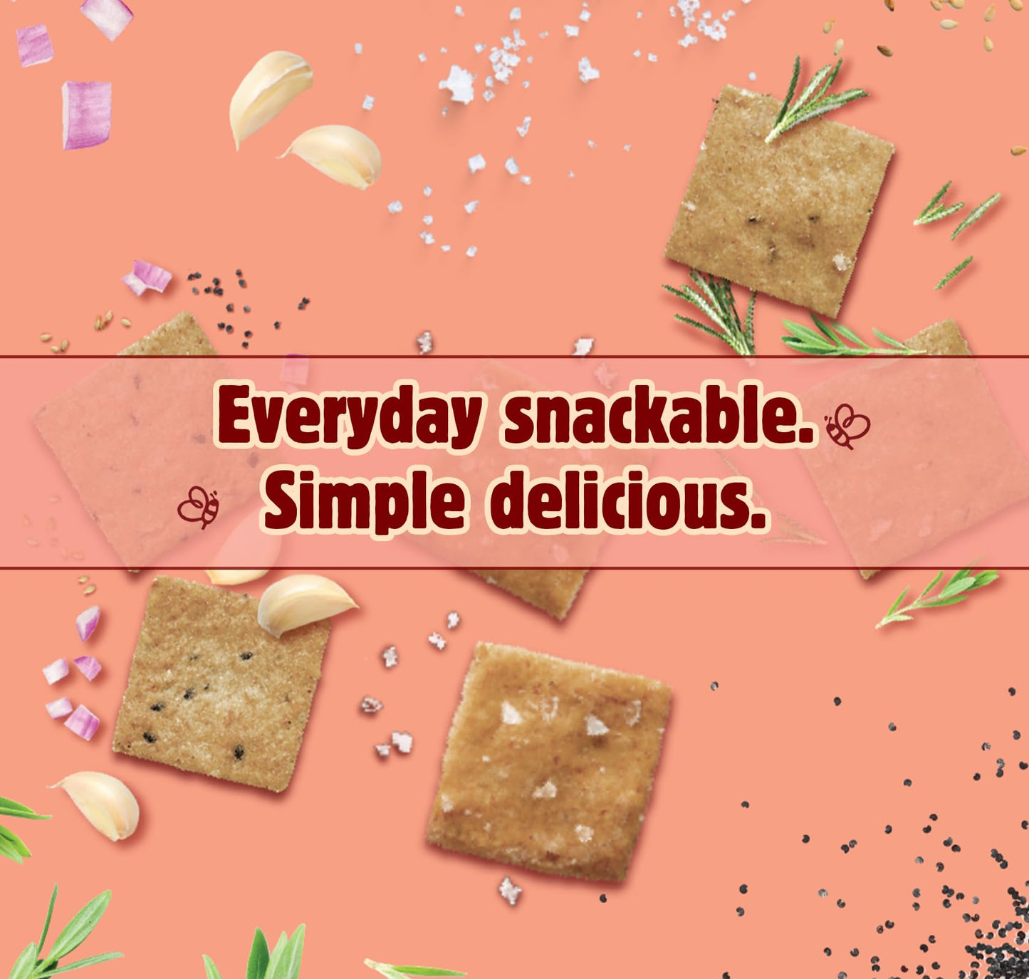 Better with Buckwheat Sea Salt Gluten-Free Crackers - Healthy Snack Crackers, Grain-Free, Non-GMO, Sugar-Free - Pair with Cheese, Hummus & Dips - 1