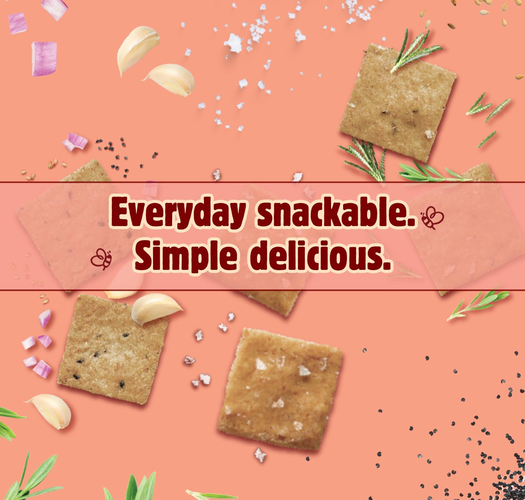 Better with Buckwheat Sea Salt Gluten-Free Crackers - Healthy Snack Crackers, Grain-Free, Non-GMO, Sugar-Free - Pair with Cheese, Hummus & Dips - 1