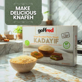 Goffred Dried & Shredded Kataifi (1.1lb) Ingredient for Dubai Chocolate Bar Filling with Pistachio Cream Phyllo Dough for Filling Pastry Shells