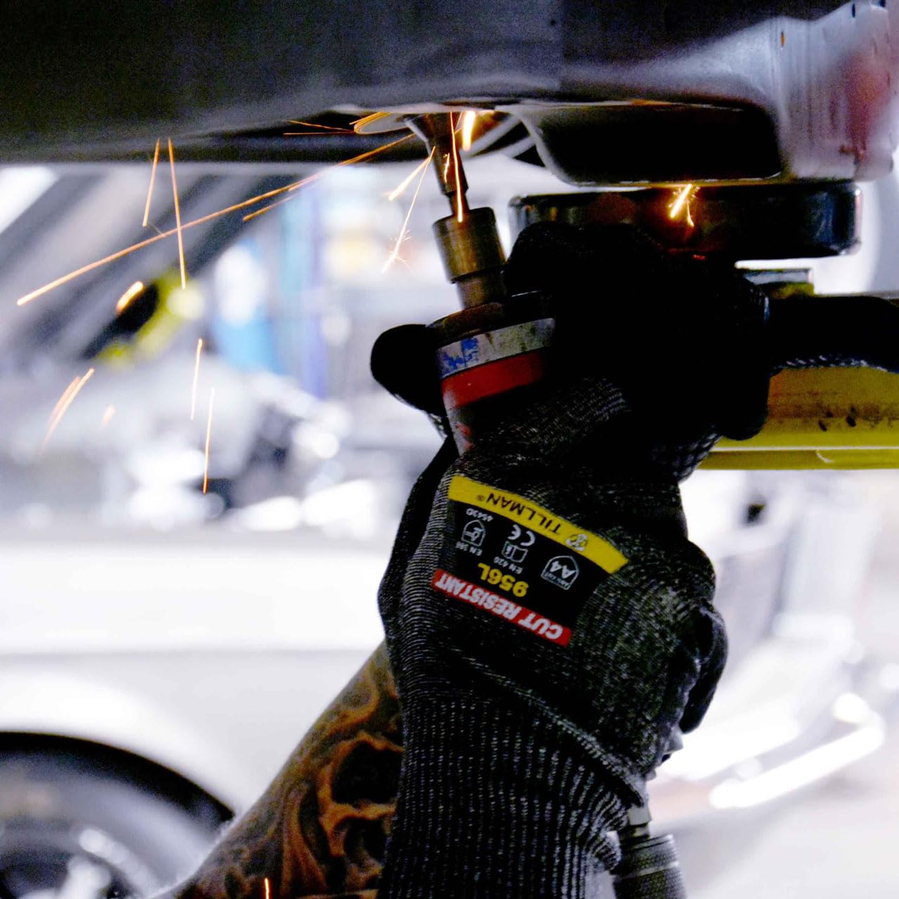 John Tillman #956 Dotted Nitrile Coated Cut Resistant Gloves Size Large