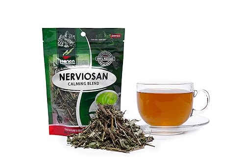 Hanan Peruvian Secrets Nerviosan Herbal Tea | 100% Natural Calming Blend | 1.76oz / 50g | Naturally Aids in Relieving Occasional Stress and Tension |