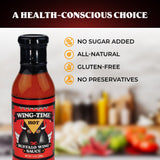 Wing Time Buffalo Wing Sauce, Hot, 13 Ounce