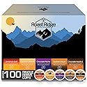 Roast Ridge Single Serve Coffee Pods for Keurig K-Cup Brewers, Variety Pack, Medium Roast, 100 Count (20 each: Cinnamon Swirl, Coconut Caramel