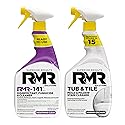RMR Bathroom Brilliance Bundle - Tub & Tile Stain Spray + RMR-141 EPA Registered Mold & Mildew Remover, 2-Step Bathroom Cleaning & Disinfecting System