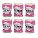 Wrigley's Orbit Bubblemint Artificial Flavored Sugar Free Gum CAR CUP - 6 X 55 Piece Bottles (330 Pieces Total)