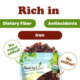 Food to Live Organic Sultana Raisins, 1.5 Pounds - Non-GMO, Unsweetened, Unsulfured, Lightly Coated with Organic Sunflower Oil, Vegan, Paleo Friendly