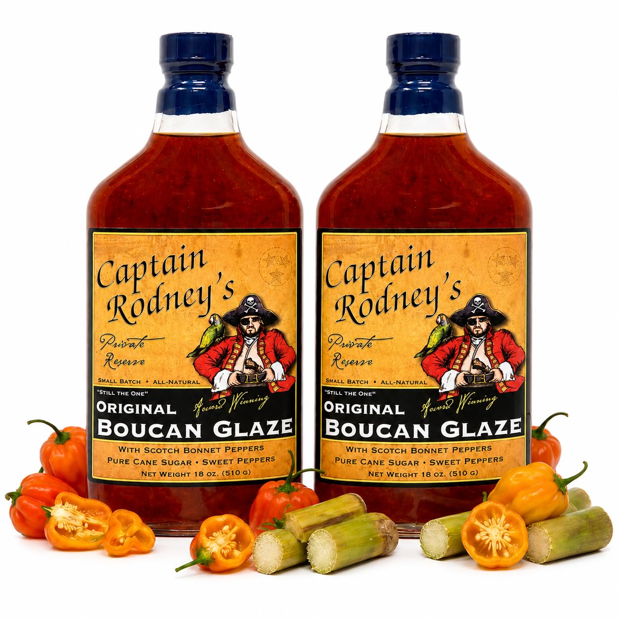 Captain Rodney's Boucan Pepper Glaze 18 oz (2 Pack)