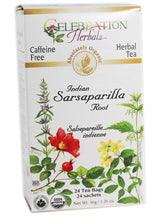Celebration Herbals Organic Sarsaparilla Root Tea Bags 24 Count