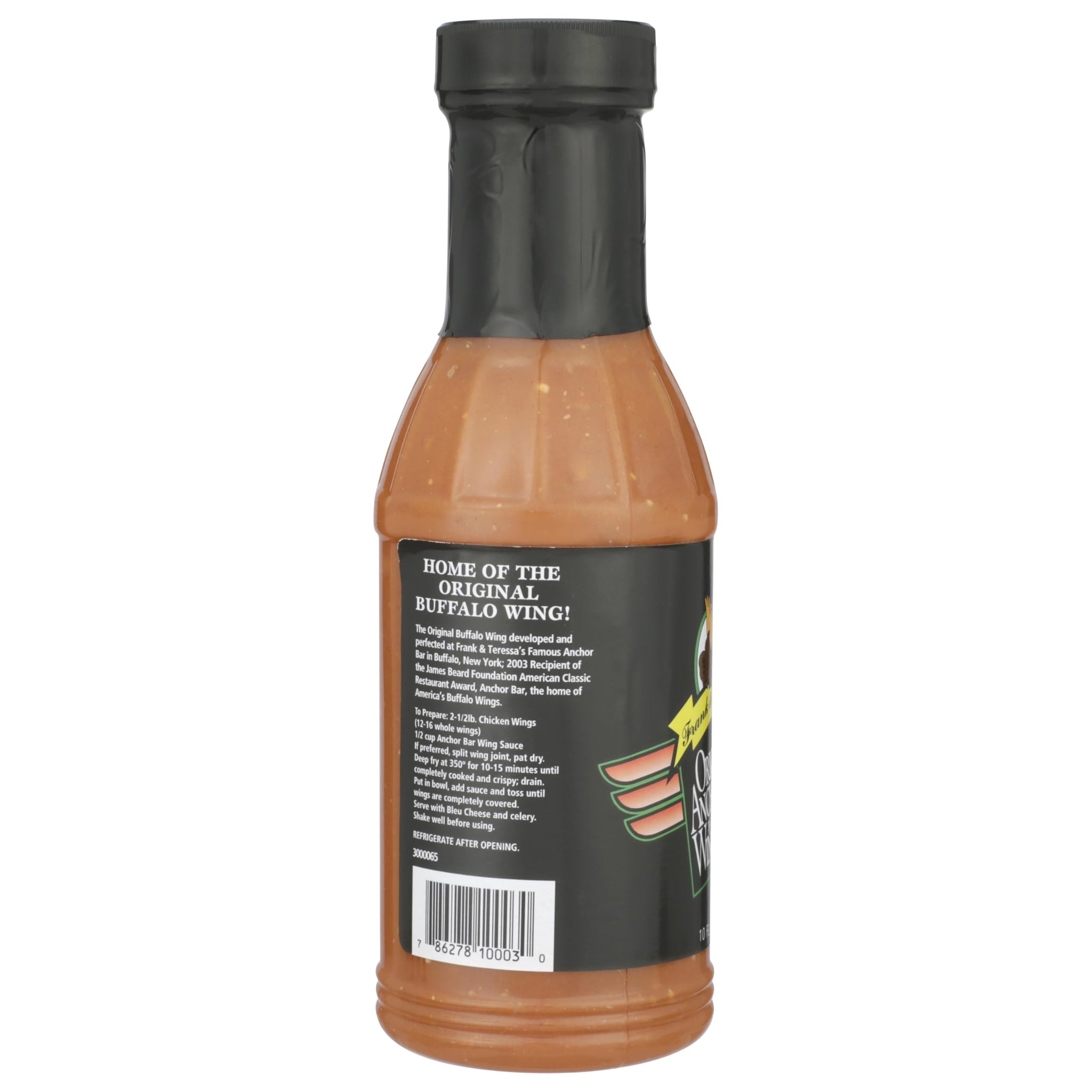 Anchor Bar Buffalo Wing Sauce Garlic Parmesan, 10 oz - Authentic Buffalo Wings Sauce, Savory Garlic Parmesan Wing & Dipping Sauce, Marinade