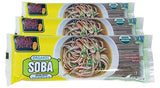 Organic Soba Noodles, Made with Wheat & Buckwheat, Dried Asian Pasta, Quick Cooking, Non-GMO, 8 oz (3 pack)