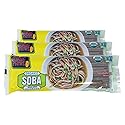 Organic Soba Noodles, Made with Wheat & Buckwheat, Dried Asian Pasta, Quick Cooking, Non-GMO, 8 oz (3 pack)