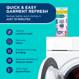 Carbona Laundry Refresh Dryer Sheets 15ct | Odor Eliminator, Wrinkle Releaser, Fabric Softener | Heat-Activated, Static Reducer, Prevents Shrinking