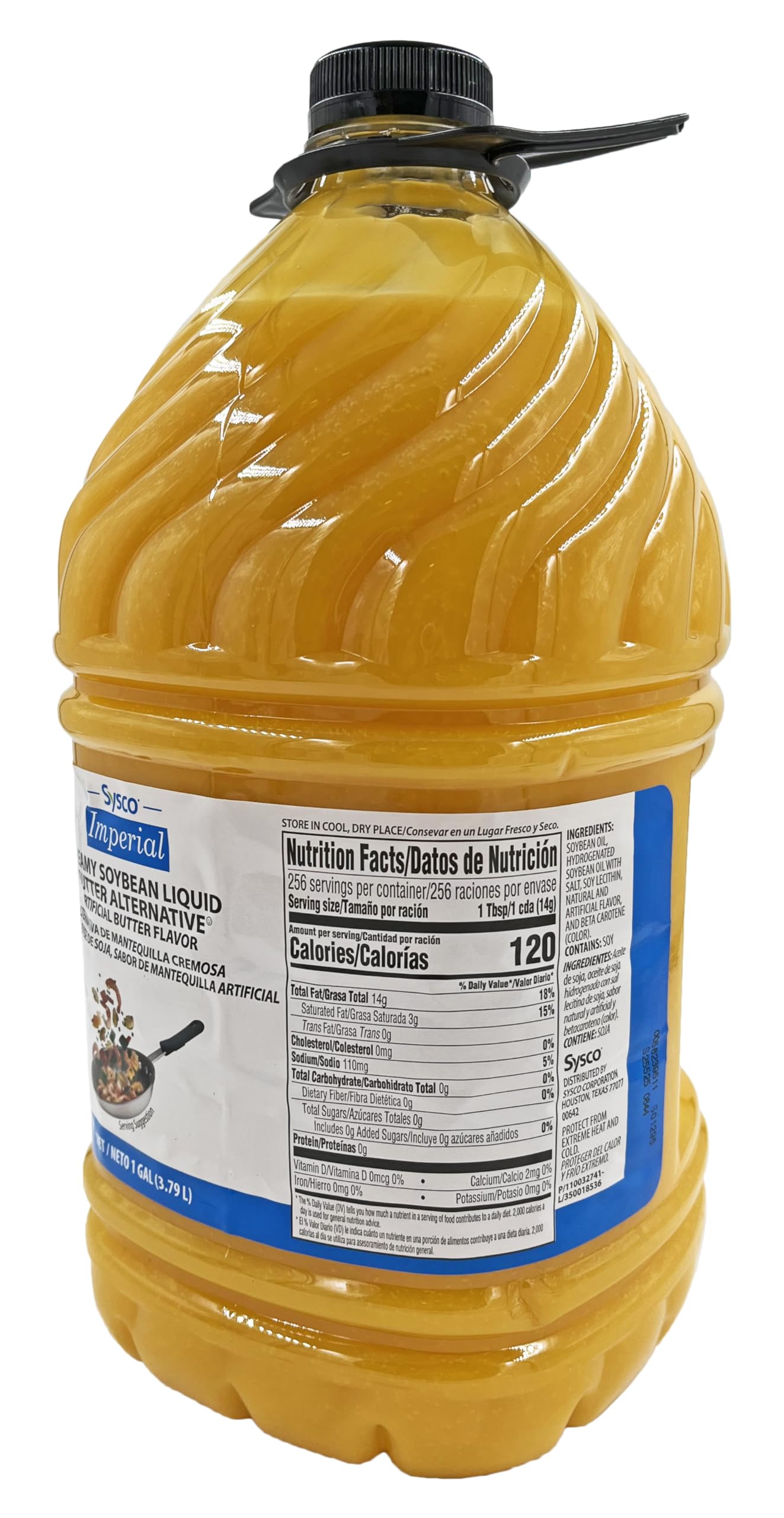 Sysco Butter-It Creamy Soybean Liquid Butter Alternative Oil | Kosher | 1 Gallon