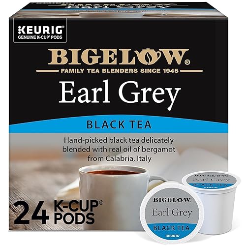 Bigelow Earl Grey Black Tea Keurig K-Cups, 24 Count Box (Pack of 1), Caffeinated 24 K-Cup Pods Total