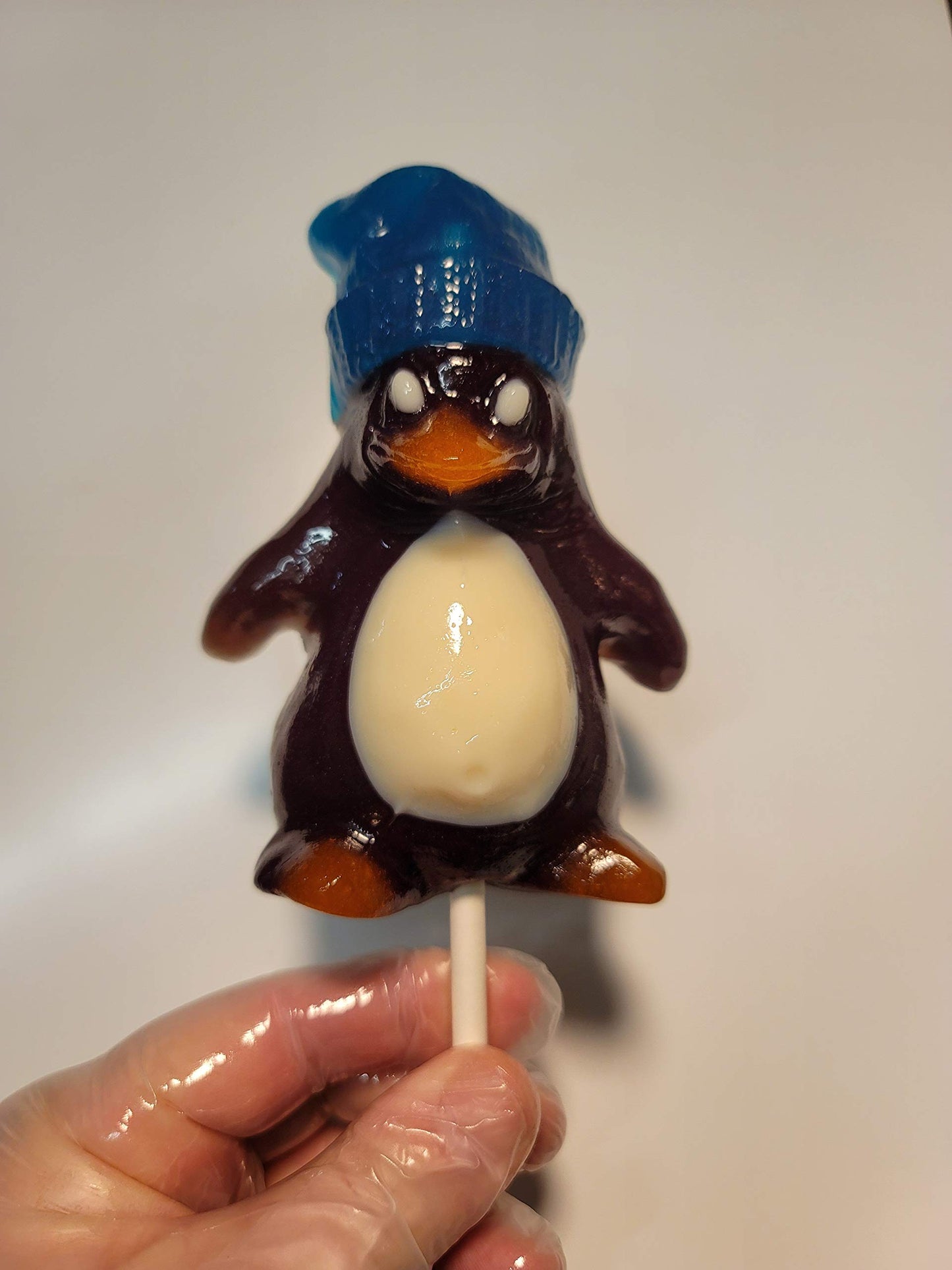 The Gummy Bear Guy (TM) | Gigantic Gummy Peachy Penguin (TM) (w/Cherry Toboggan)