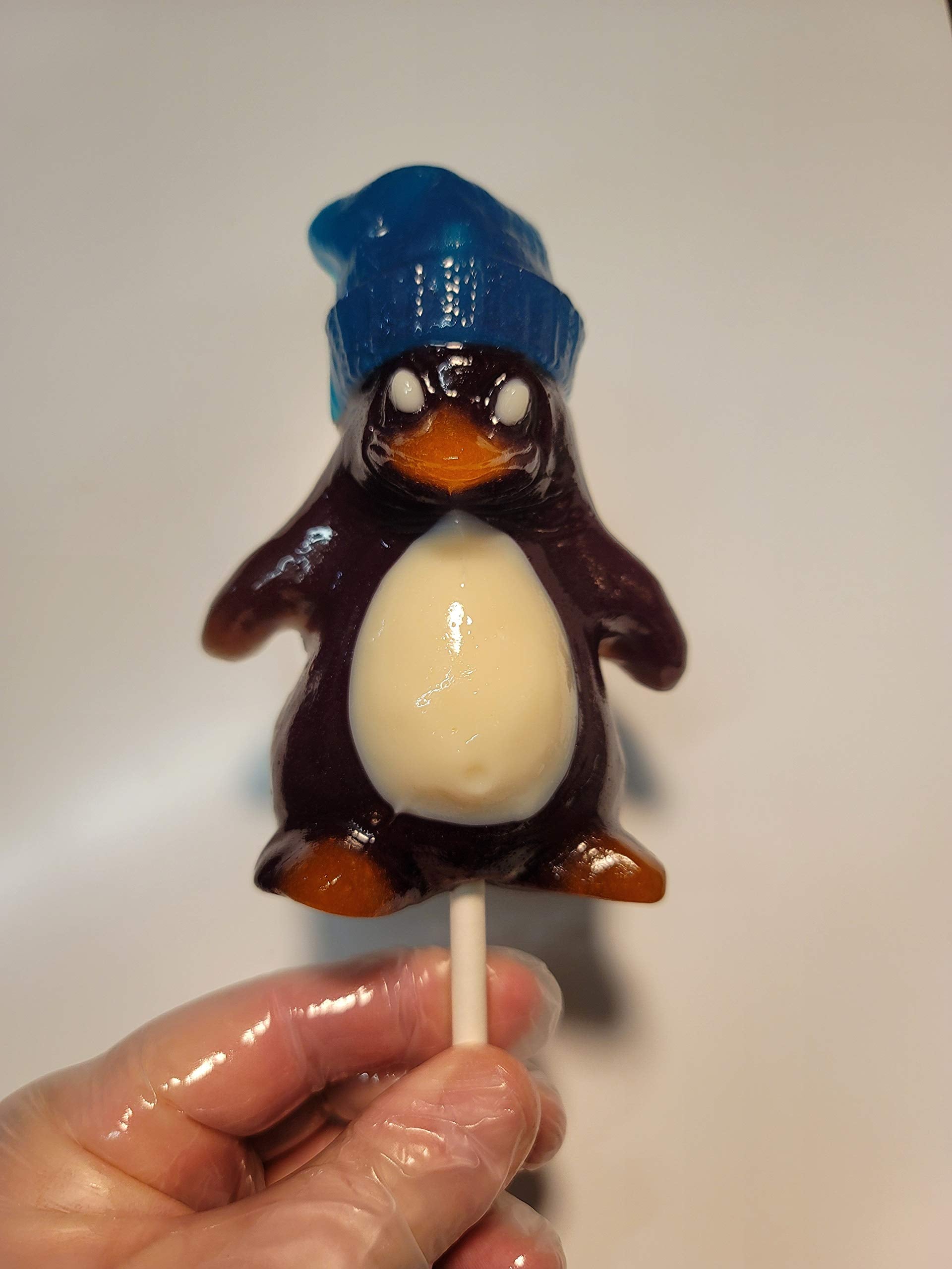 The Gummy Bear Guy (TM) | Gigantic Gummy Peachy Penguin (TM) (w/Cherry Toboggan)