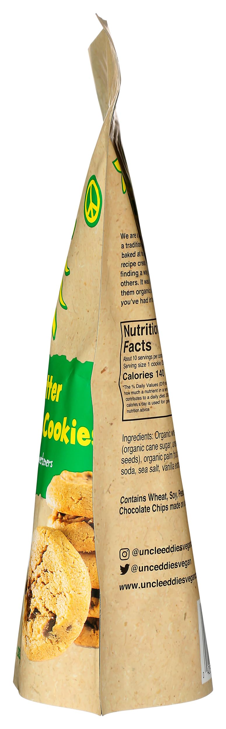 Uncle Eddies Cookies Peanut Butter Chocolate Chip Cookies, 10 OZ