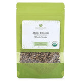 Biokoma Organic Milk Thistle Seeds 3.55 oz, Silybum Marianum for Milk Thistle Tea, USDA Organic Herbal Tea, Loose Whole Seeds in Resealable Moisture