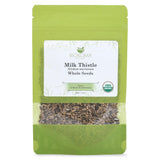 Biokoma Organic Milk Thistle Seeds 3.55 oz, Silybum Marianum for Milk Thistle Tea, USDA Organic Herbal Tea, Loose Whole Seeds in Resealable Moisture