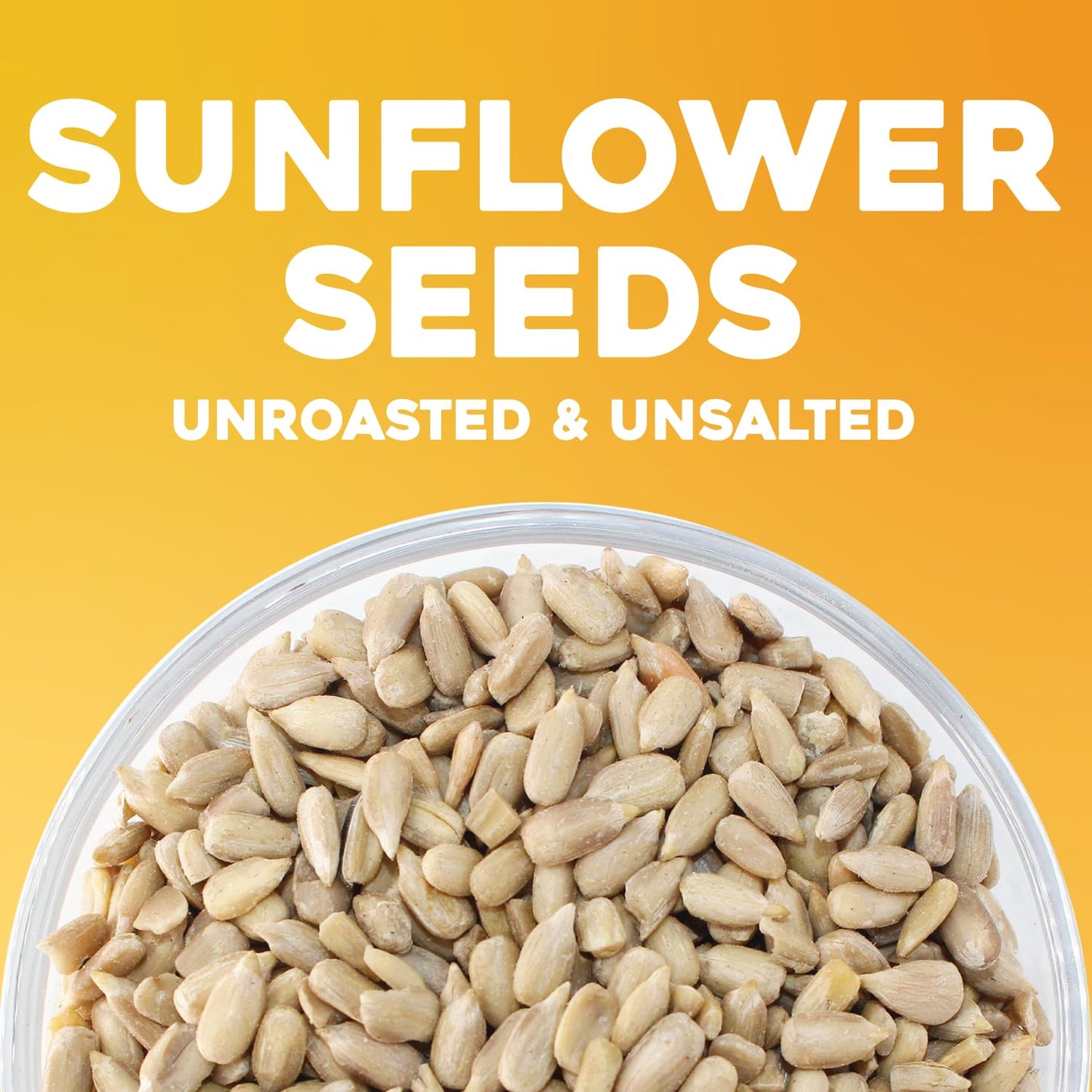 Sunbest Natural Raw Sunflower Seeds, 2 lbs - Unsalted & No Shell - Sunflower Seed Kernels to Eat - For Snacking, Baking & Topping - Road Trip, After