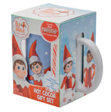 Frankford Elf On The Shelf Holiday Mug & Hot Cocoa Mix with Striped Candy Stirrer Gift Set, 2 Pack Candy