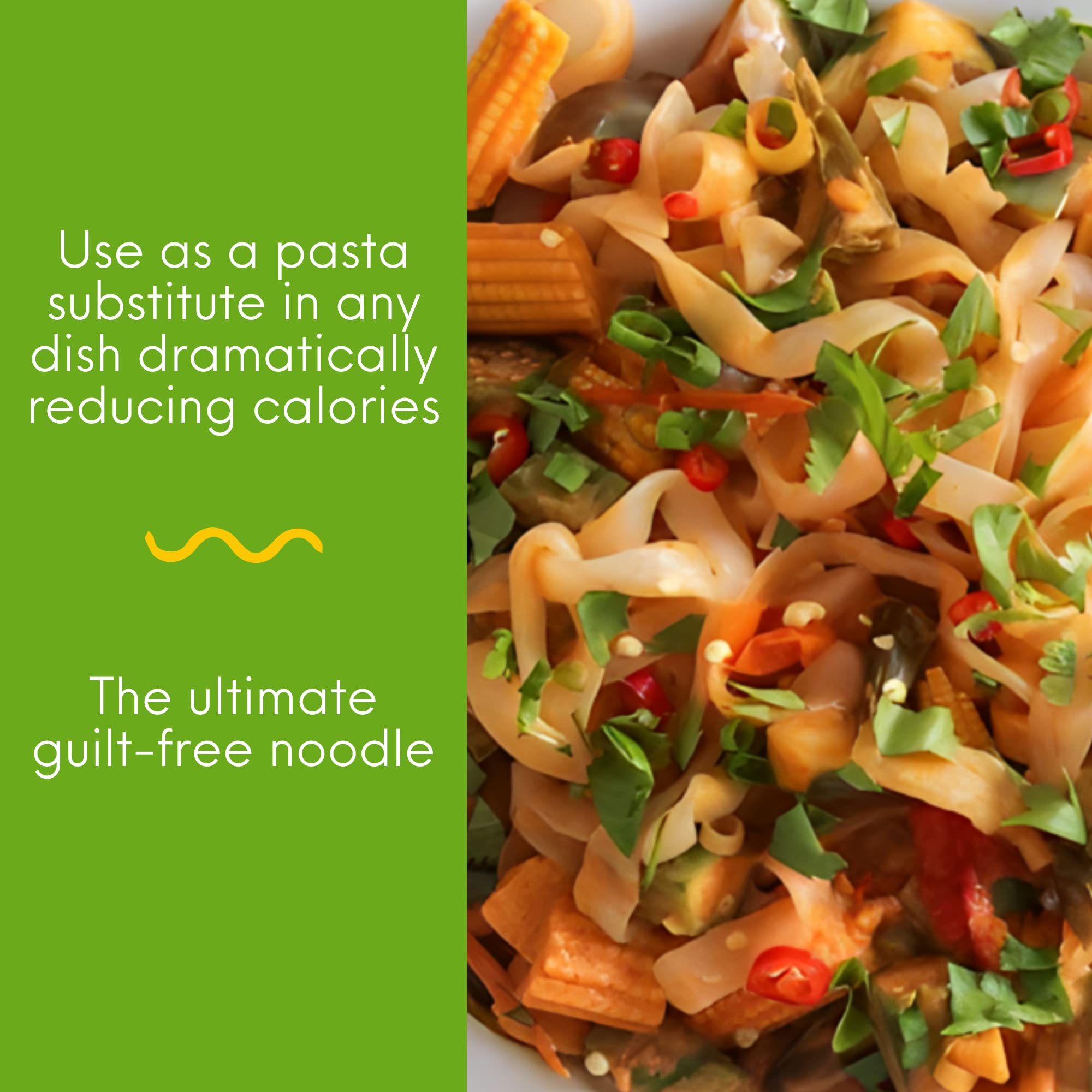 Miracle Noodle Fettuccine Konjac Shirataki Noodles - Plant Based, Keto, Vegan, Gluten & Soy Free, Low in Carbs & Calories, Non-GMO, Paleo - 7 Oz