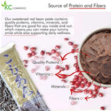 KC Commerce Red Bean Paste 14.11oz - Sweet Azuki Bean Paste (Smooth & Chunky) | VEGAN & GLUTEN-FREE, NO PRESERVATIVE, NO-MSG, NON-GMO, Ready-to-Use