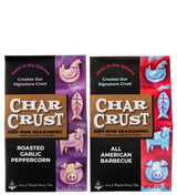 Char Crust Dry-Rub Seasonings 2-Flavor Grilling Gift Pack | All American Barbecue and Roasted Garlic Peppercorn | BBQ Rubs for Steak, Chicken