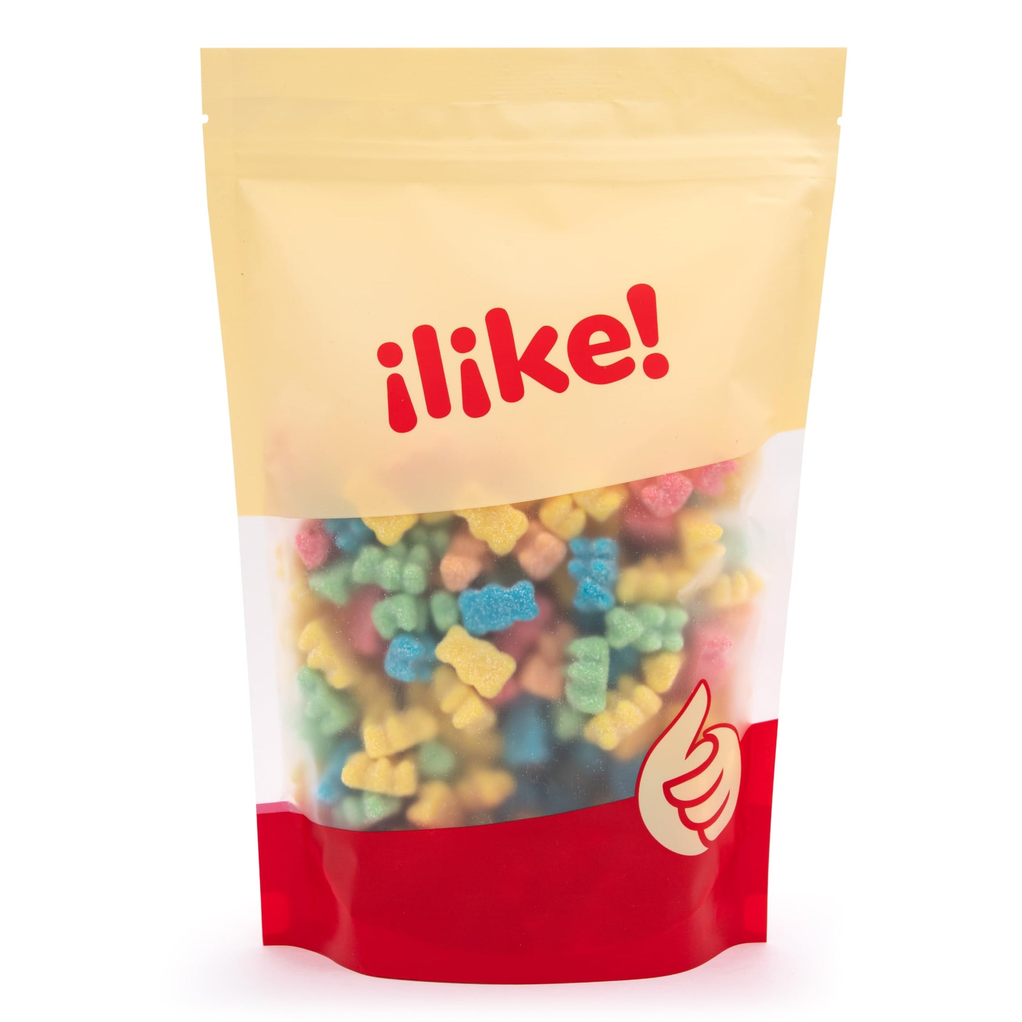 Neon Sour Gummi Bears Candy Bulk | 2-Pound Bag | Assorted Fruit Flavored Sour Gummies | Chewy Candy for Parties, Snacking, Buffets, and Dessert
