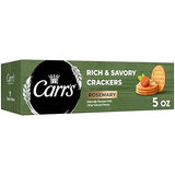 Carr's Crackers, Baked Snack Crackers, Party Snacks, Rosemary, 5oz Box (1 Box)