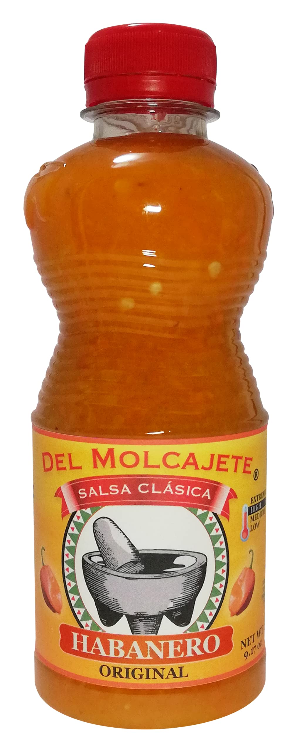 Del Molcajete Habanero Original Salsa Clasica 12-pack